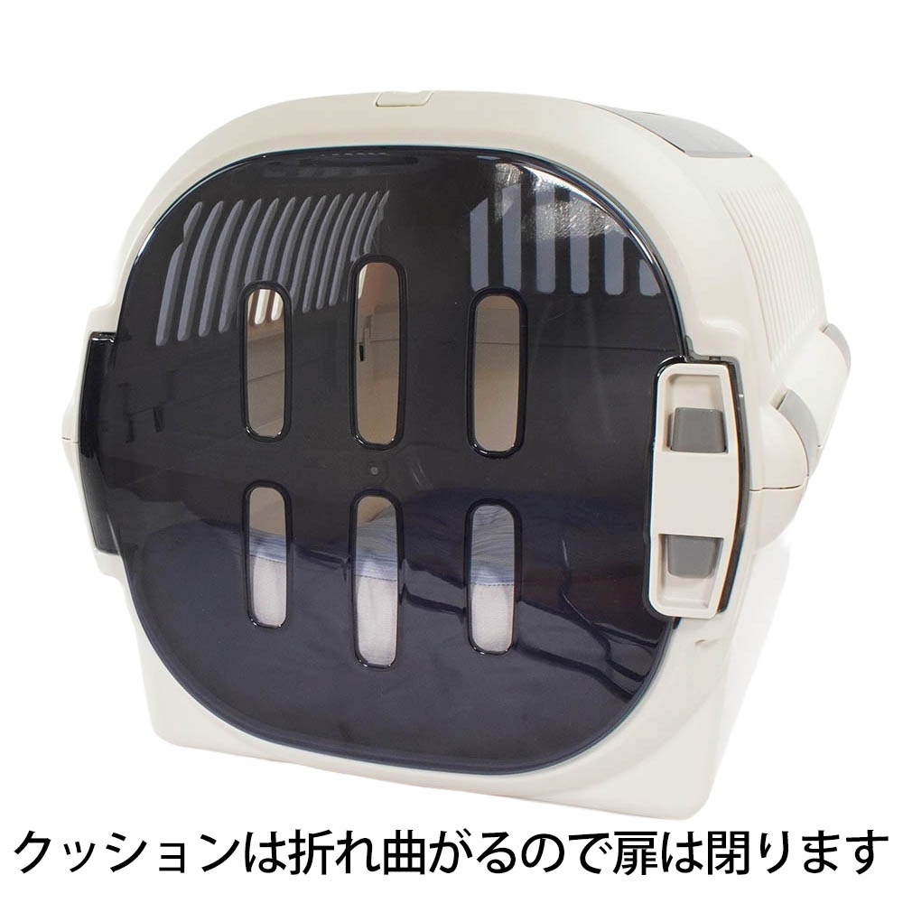 Helen's Via 接触冷感 ひんやり 夏用 犬用ベッド あごのせ クレートクッション Mサイズ ブルー 洗える クレートマット