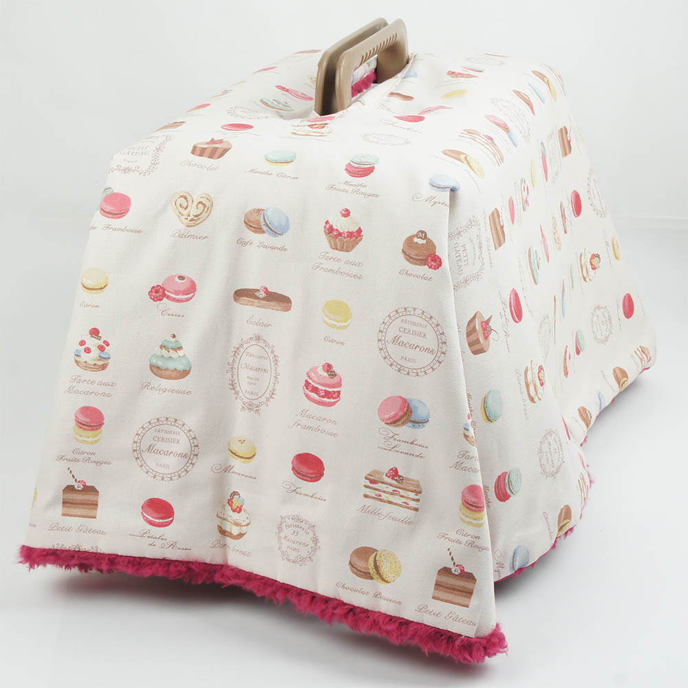 あったか3WAY キャリーカバーブランケット マカロンピンクラズベリー <マルチ幅> Sサイズ(トグルボタン無し)