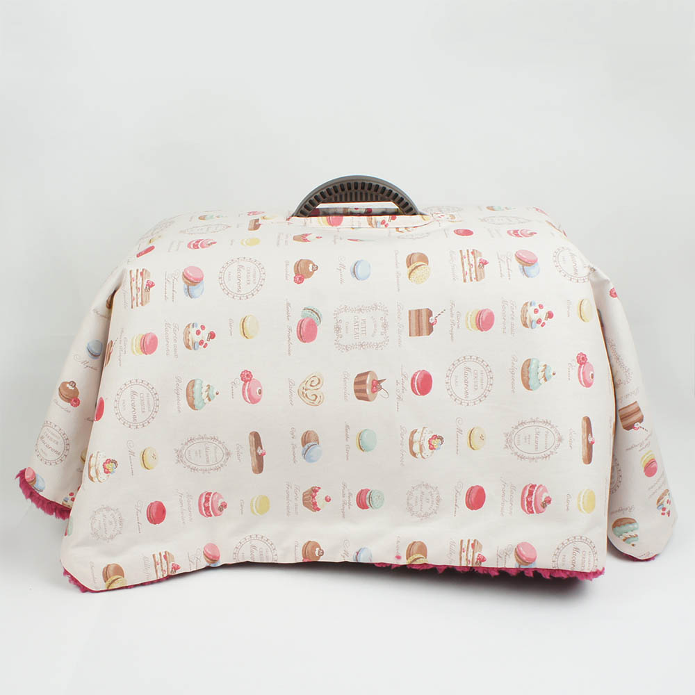 あったか3WAY キャリーカバーブランケット マカロンピンクラズベリー <マルチ幅> Sサイズ(トグルボタン無し)