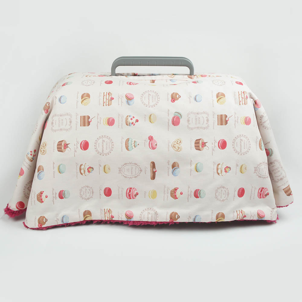 あったか3WAY キャリーカバーブランケット マカロンピンクラズベリー <マルチ幅> Sサイズ(トグルボタン無し)