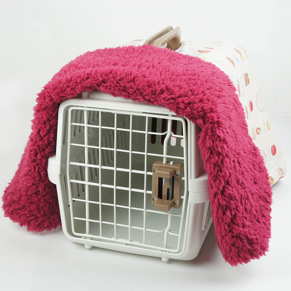 あったか3WAY キャリーカバーブランケット マカロンピンクラズベリー <マルチ幅> Sサイズ(トグルボタン無し)