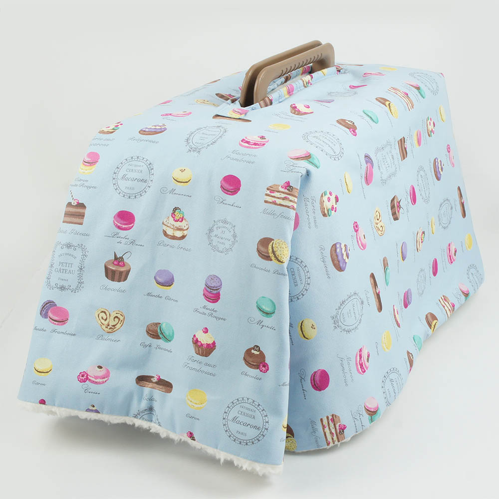 あったか3WAY キャリーカバーブランケット マカロンブルー <マルチ幅> Sサイズ(トグルボタン無し)
