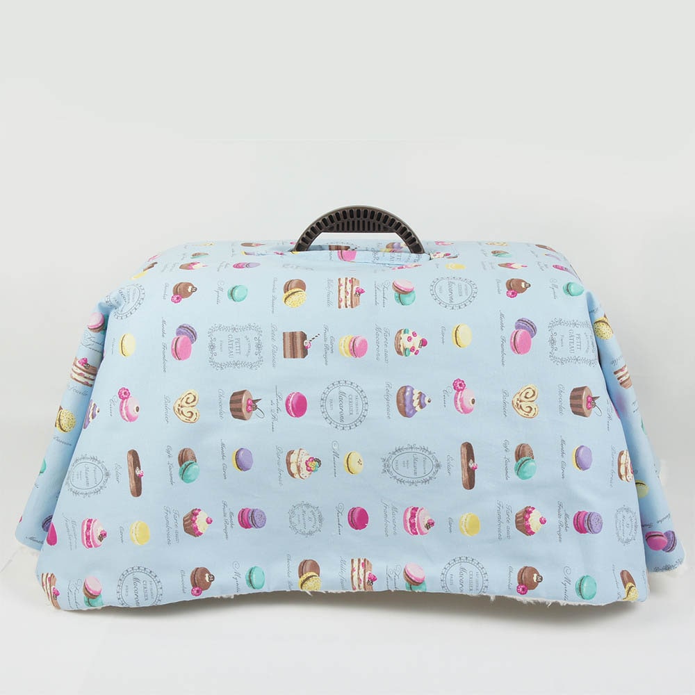 あったか3WAY キャリーカバーブランケット マカロンブルー <マルチ幅> Sサイズ(トグルボタン無し)