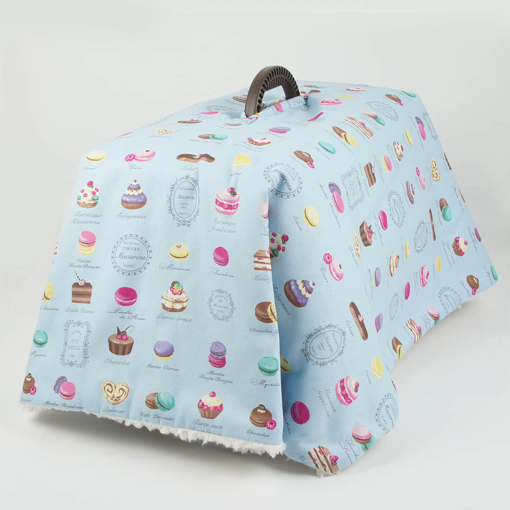 あったか3WAY キャリーカバーブランケット マカロンブルー <マルチ幅> Sサイズ(トグルボタン無し)