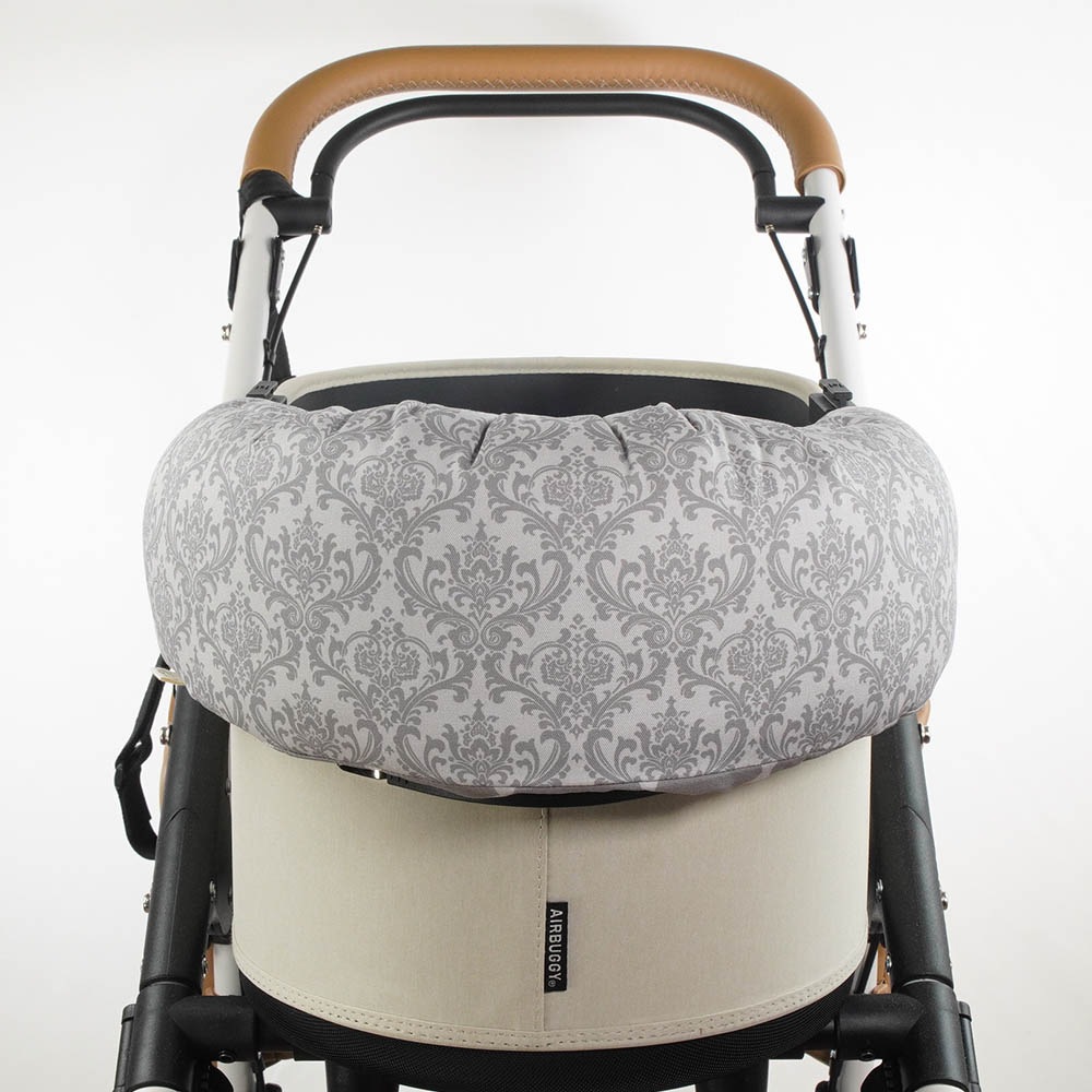 【500円OFF】DOME3レギュラー/ラージ用クッションセット ぷくぷくあごのせクッション＋あごのせ縁無しクッション Mサイズ ダマスクモロッカン グレー