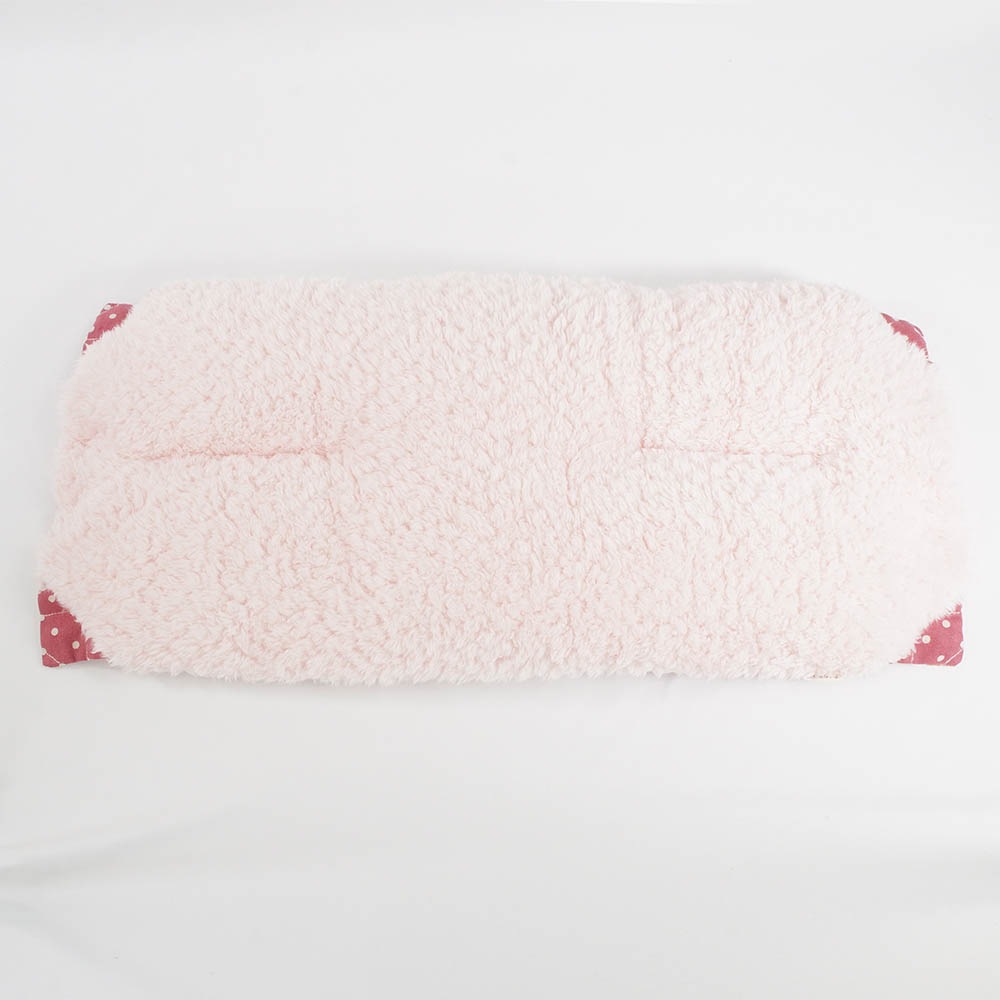 【500円OFF】DOME3ラージ以上用クッションセット ぷくぷく あごのせクッション＋縁無しクッションベッド Lサイズ マカロンシャービーピンクファー