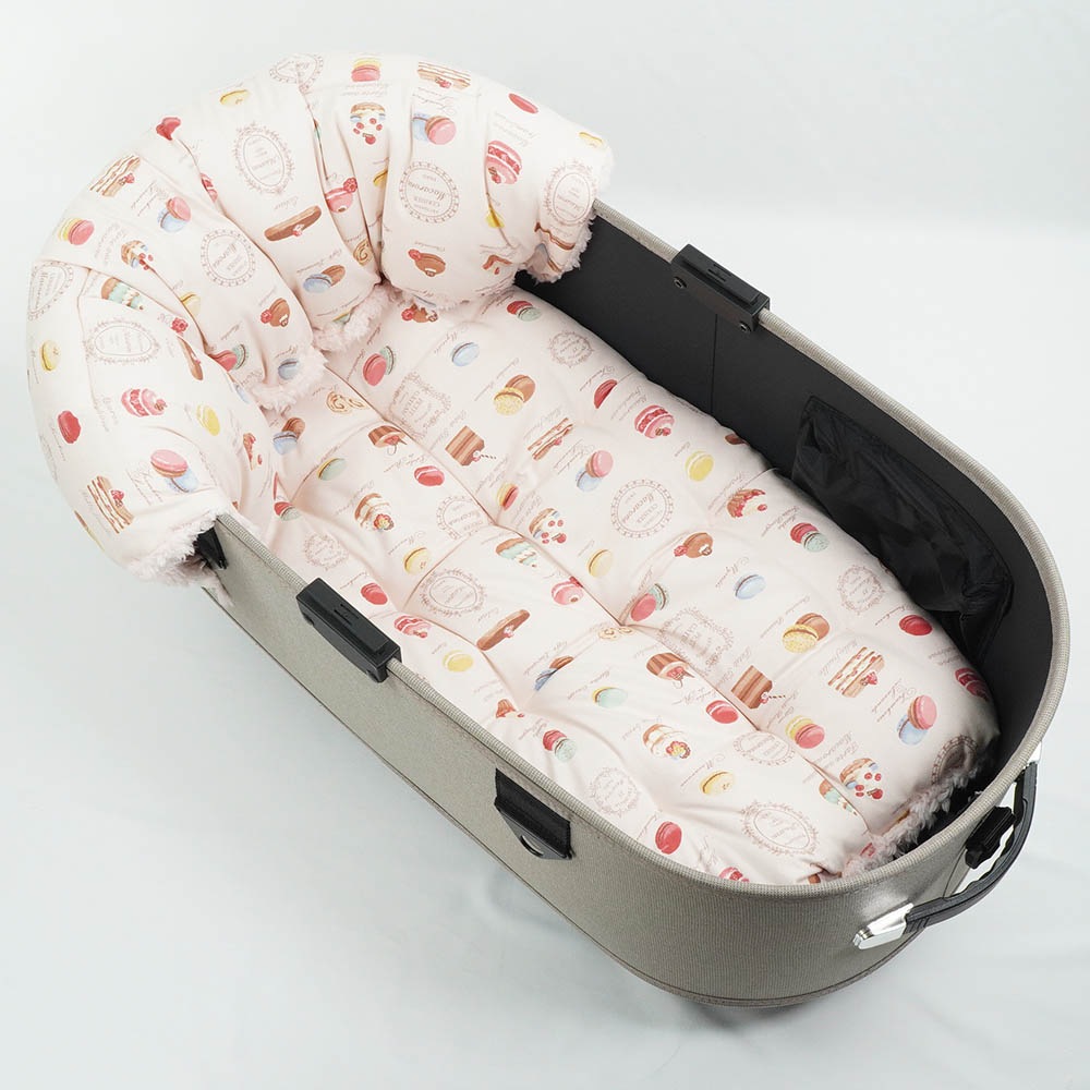 【500円OFF】DOME3ラージ以上用クッションセット ぷくぷく あごのせクッション＋縁無しクッションベッド Lサイズ マカロンシャービーピンクファー