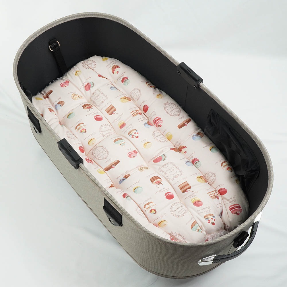 【500円OFF】DOME3ラージ以上用クッションセット ぷくぷく あごのせクッション＋縁無しクッションベッド Lサイズ マカロンシャービーピンクファー