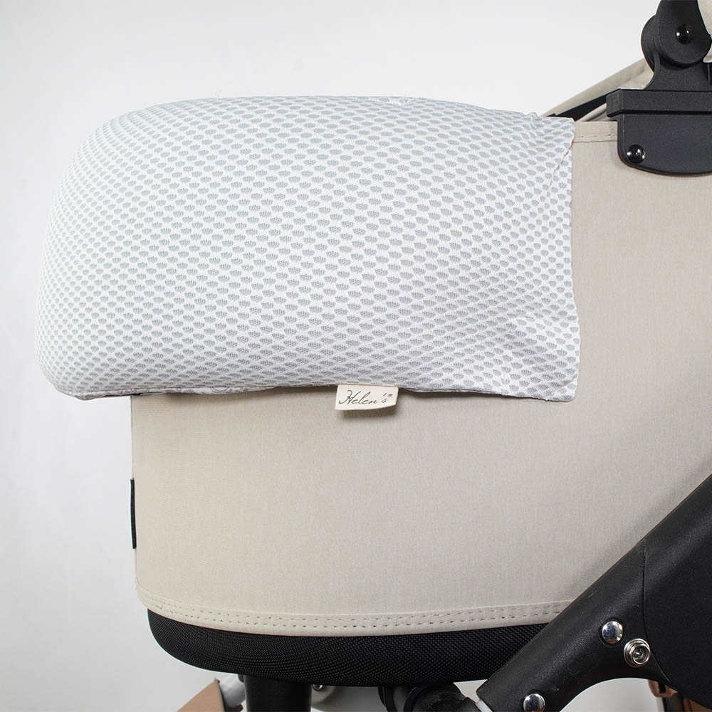 夏用 ペットカート ぷくぷく あごのせクッション iCOLD 接触冷感 ダマスク グレー