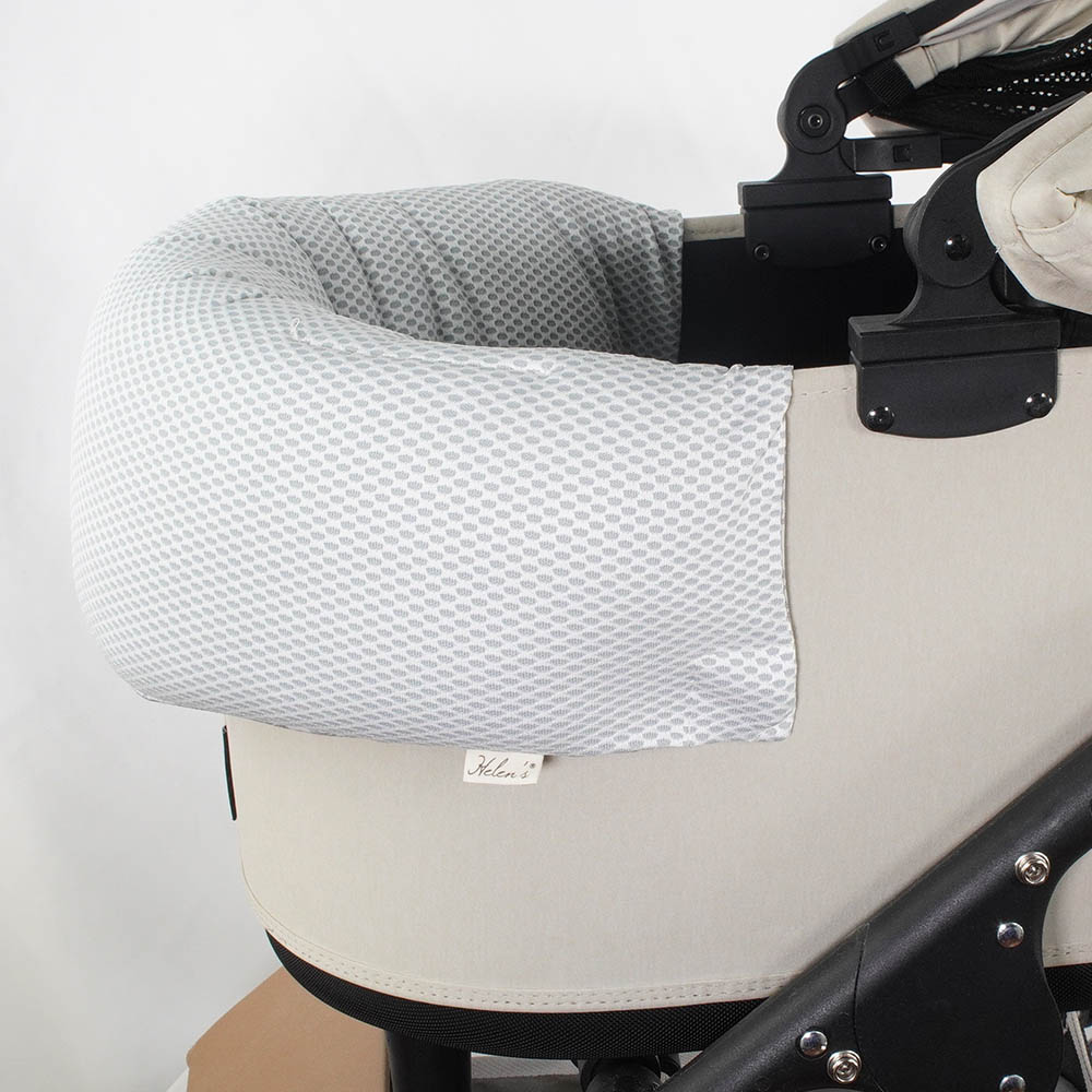 夏用 ペットカート ぷくぷく あごのせクッション iCOLD 接触冷感 ダマスク グレー