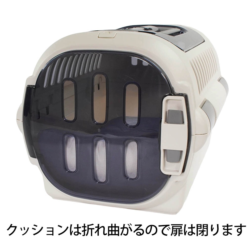 Helen's Via 接触冷感 ひんやり 夏用 犬用ベッド あごのせ クレートクッション Sサイズ ブルー 洗える クレートマット