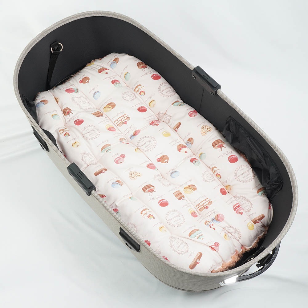 【500円OFF】DOME3ラージ以上用クッションセット ぷくぷく あごのせクッション＋縁無しクッションベッド Lサイズ マカロンピンクファーコーラル