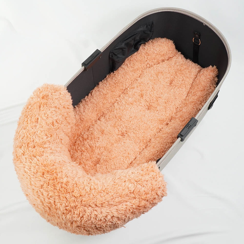 【500円OFF】DOME3ラージ以上用クッションセット ぷくぷく あごのせクッション＋縁無しクッションベッド Lサイズ マカロンピンクファーコーラル