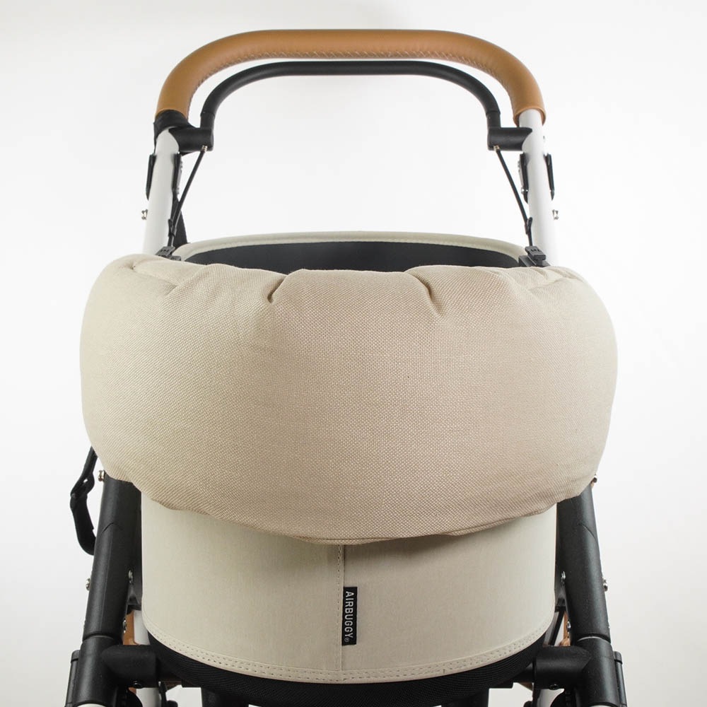 【500円OFF】DOME3ラージ用クッションセット ぷくぷく あごのせクッション＋キャリークッションベッド Mサイズ 高品質な厚めのリネン素材 リトアニアリネン（両面リネン）