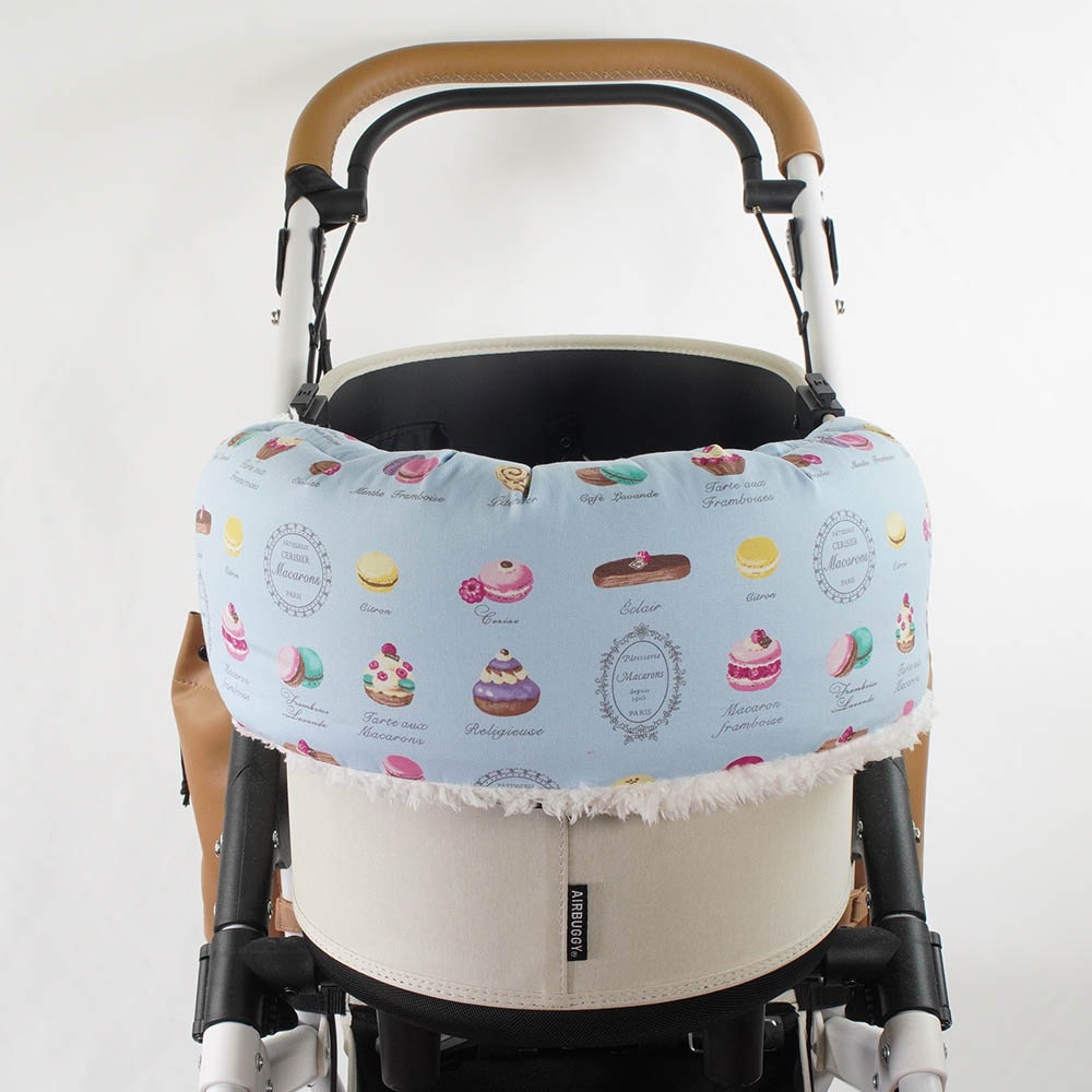 【500円OFF】DOME3ラージ以上用クッションセット ぷくぷく あごのせクッション＋縁無しクッションベッド Lサイズ マカロンブルーファー
