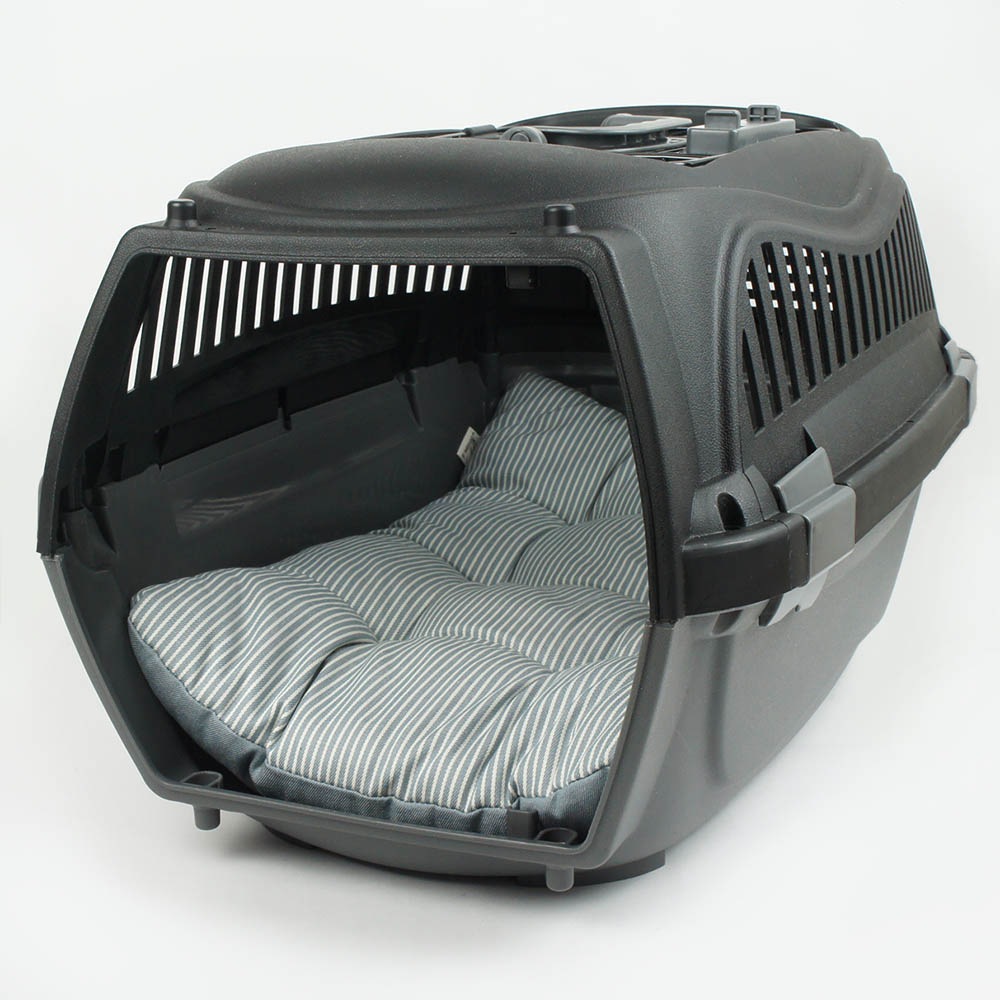 縁無しクッションベッド/クレートクッション 10オンスヒッコリーデニムサックス Mサイズ