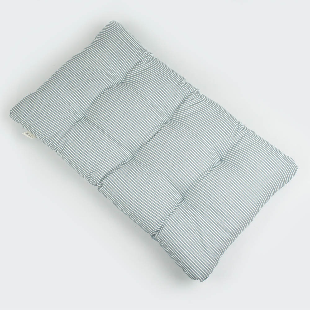 縁無しクッションベッド/クレートクッション 10オンスヒッコリーデニムサックス Mサイズ