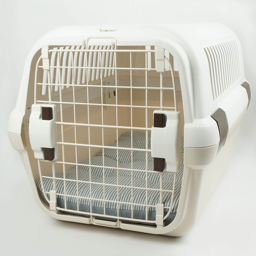 縁無しクッションベッド/クレートクッション 10オンスヒッコリーデニムサックス Mサイズ