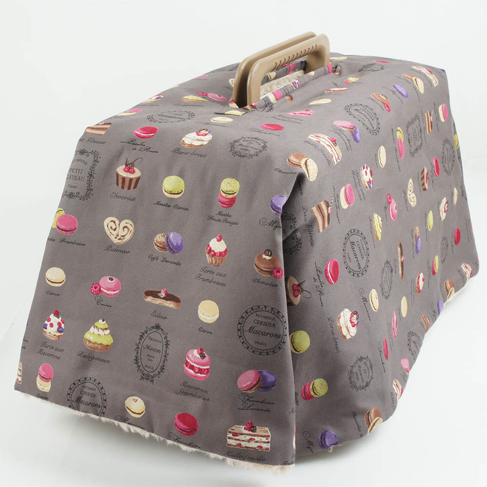 あったか3WAY キャリーカバーブランケット マカロンチョコ <マルチ幅> Sサイズ(トグルボタン無し)