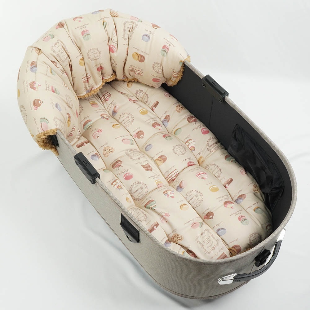 【500円OFF】DOME3ラージ以上用クッションセット ぷくぷく あごのせクッション+縁無しクッションベッド Lサイズ マカロンベージュファーキャメル