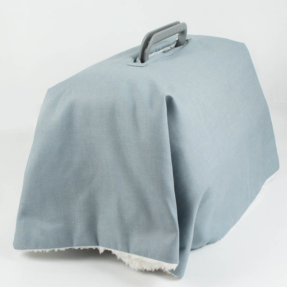 あったか3WAY キャリーカバーブランケット 10オンスデニムサックス <マルチ幅> Sサイズ(トグルボタン無し)