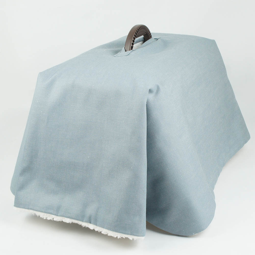 あったか3WAY キャリーカバーブランケット 10オンスデニムサックス <マルチ幅> Sサイズ(トグルボタン無し)