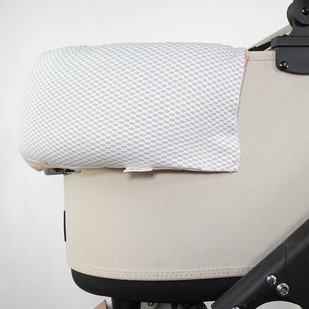 夏用 ペットカート ぷくぷく あごのせクッション iCOLD 接触冷感 マカロンベージュ