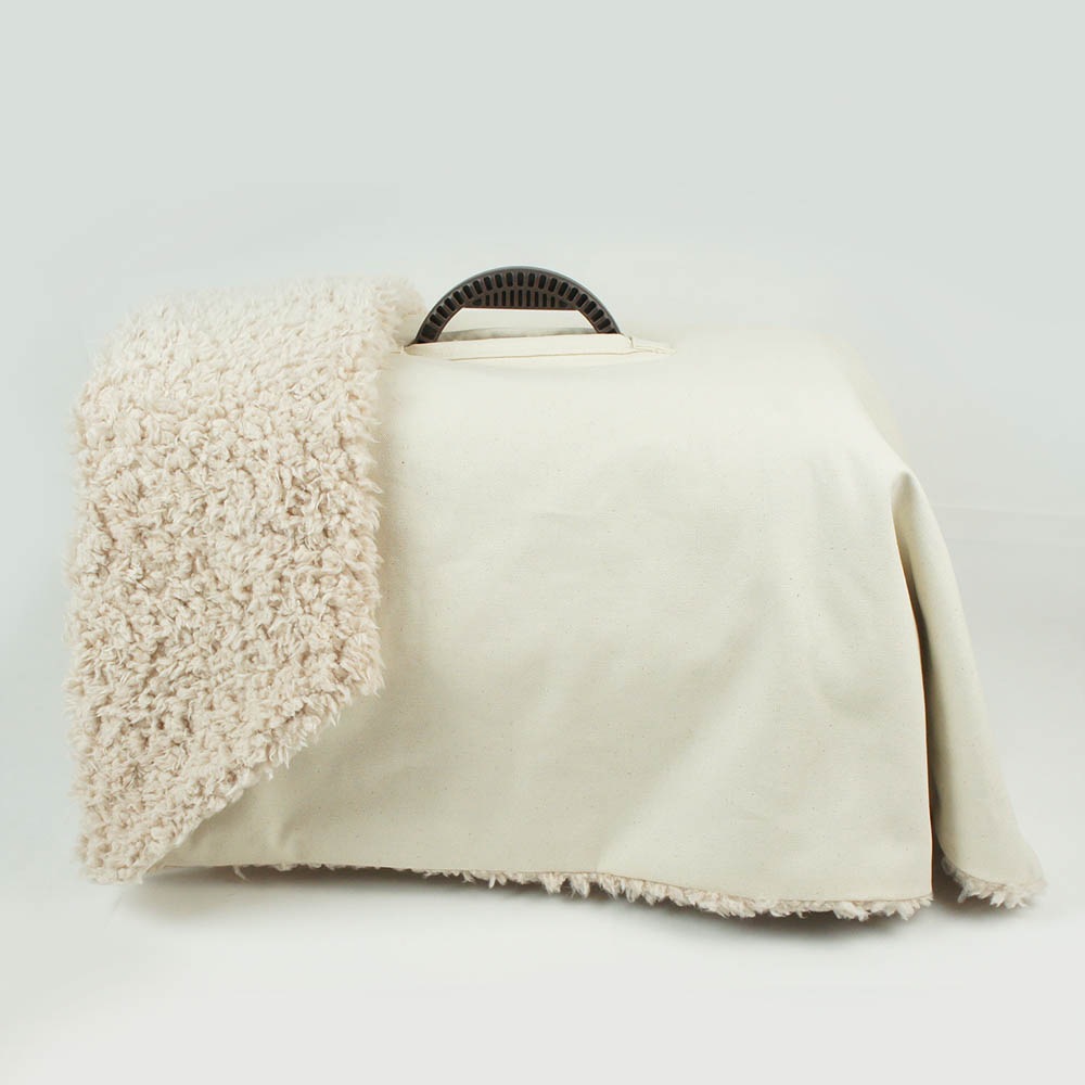 あったか3WAY キャリーカバーブランケット 生成ファー <マルチ幅> Sサイズ(トグルボタン無し)