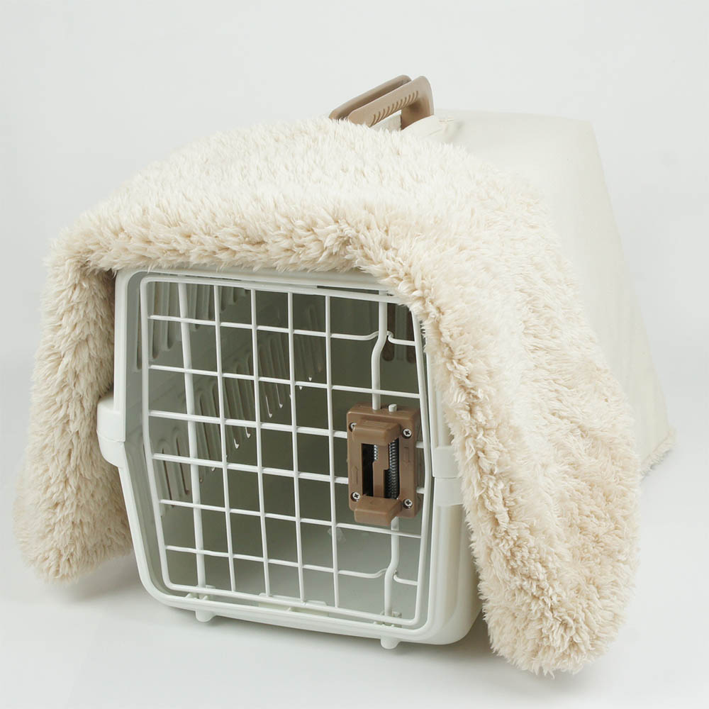 あったか3WAY キャリーカバーブランケット 生成ファー <マルチ幅> Sサイズ(トグルボタン無し)