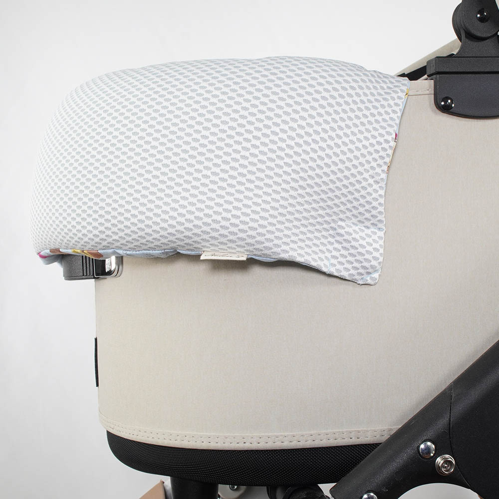 夏用 ペットカート ぷくぷく あごのせクッション iCOLD 接触冷感 マカロン ブルー