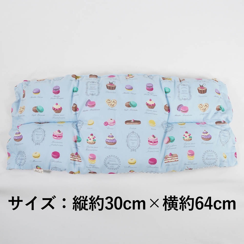 夏用 ペットカート ぷくぷく あごのせクッション iCOLD 接触冷感 マカロン ブルー