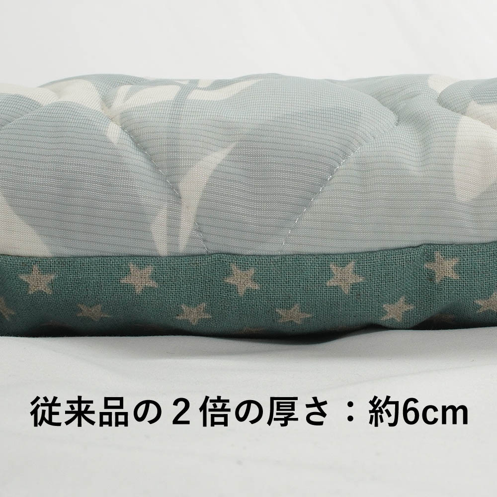 【500円OFF】DOME3レギュラー用クッションセット 夏用ぷくぷく あごのせクッション+夏用キャリークッションベッド Sサイズ 接触冷感 マーベラスクール リーフグリーン
