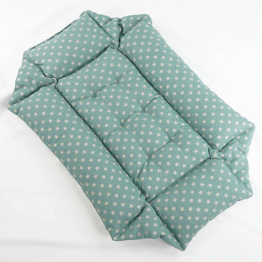 【500円OFF】DOME3レギュラー用クッションセット 夏用ぷくぷく あごのせクッション+夏用キャリークッションベッド Sサイズ 接触冷感 マーベラスクール リーフグリーン