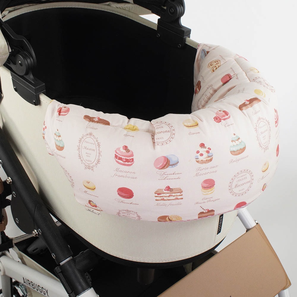 夏用 ペットカート ぷくぷく あごのせクッション iCOLD 接触冷感 マカロン ピンク