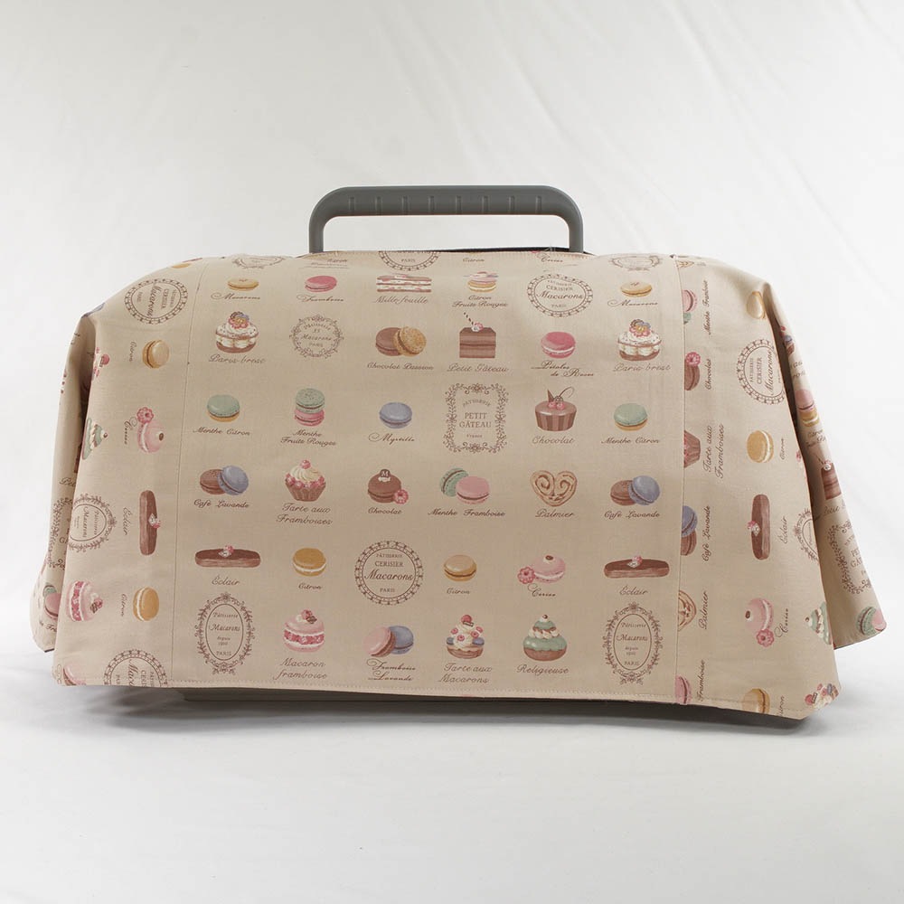 Helen's クレートカバー マカロンベージュドットラベンダー Sサイズ トグルボタン無し