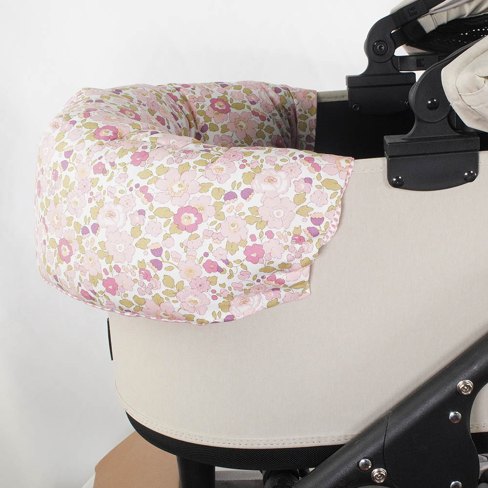 夏用 ペットカート ぷくぷく あごのせクッション iCOLD 接触冷感 リバティプリント Betsy ピンク