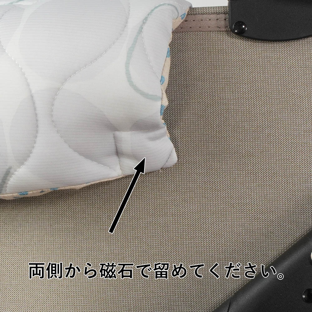 【500円OFF】DOME3レギュラー用クッションセット 夏用ぷくぷく あごのせクッション＋夏用キャリークッションベッド Sサイズ 接触冷感 マーベラスクール Abuku グレー