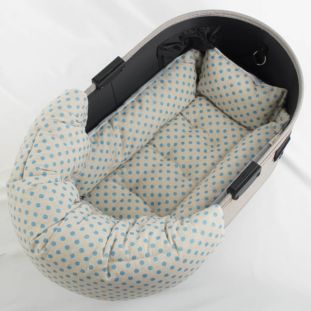 【500円OFF】DOME3レギュラー用クッションセット 夏用ぷくぷく あごのせクッション＋夏用キャリークッションベッド Sサイズ 接触冷感 マーベラスクール Abuku グレー