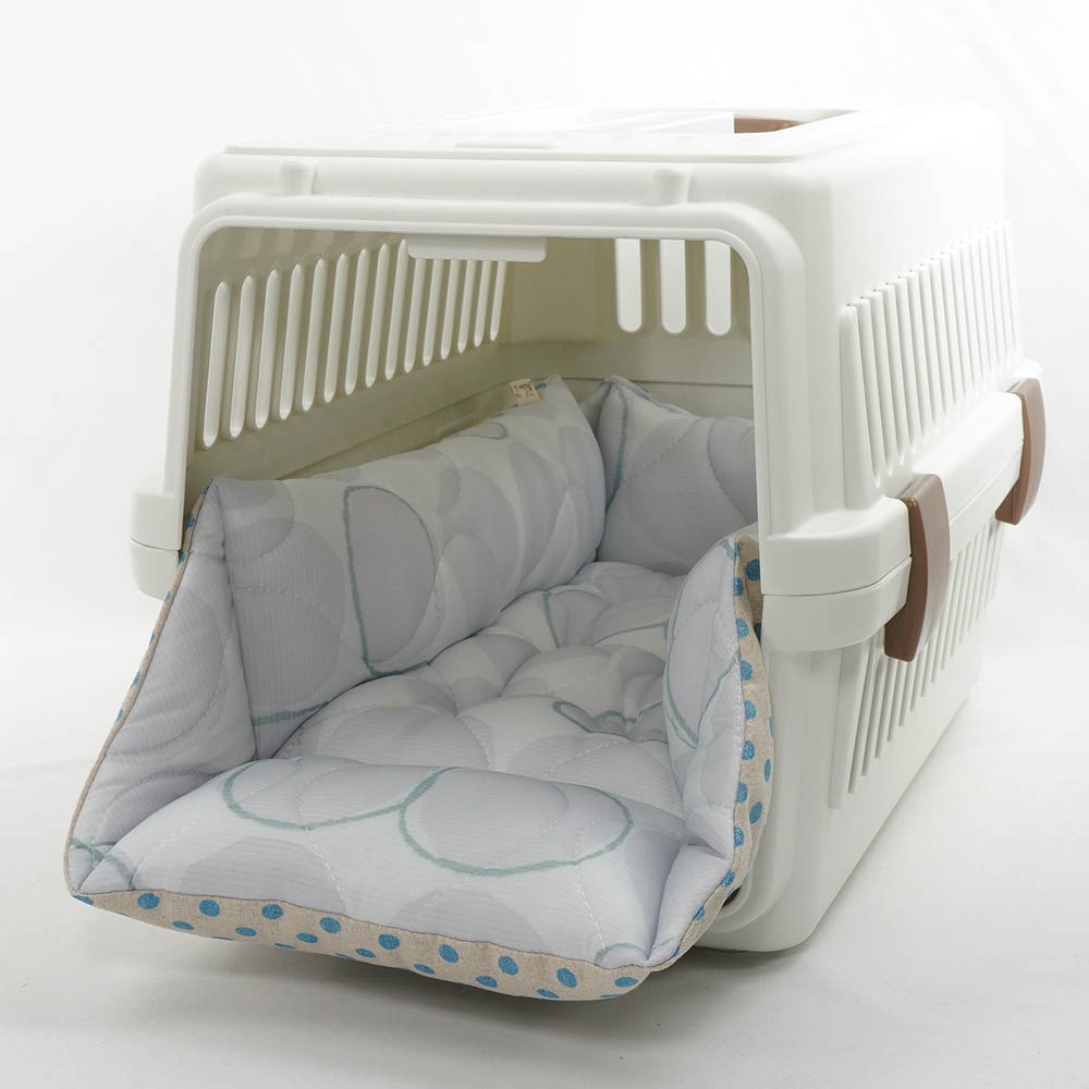 【500円OFF】DOME3レギュラー用クッションセット 夏用ぷくぷく あごのせクッション＋夏用キャリークッションベッド Sサイズ 接触冷感 マーベラスクール Abuku グレー