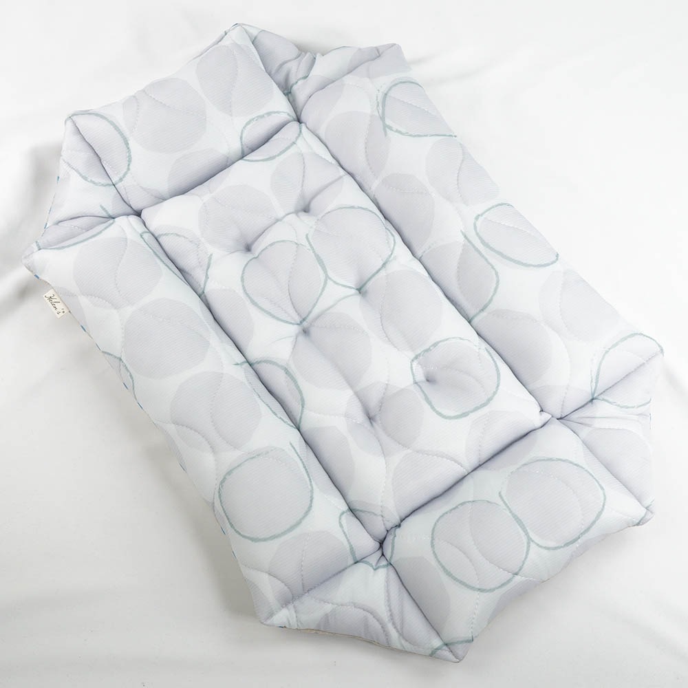 【500円OFF】DOME3レギュラー用クッションセット 夏用ぷくぷく あごのせクッション＋夏用キャリークッションベッド Sサイズ 接触冷感 マーベラスクール Abuku グレー