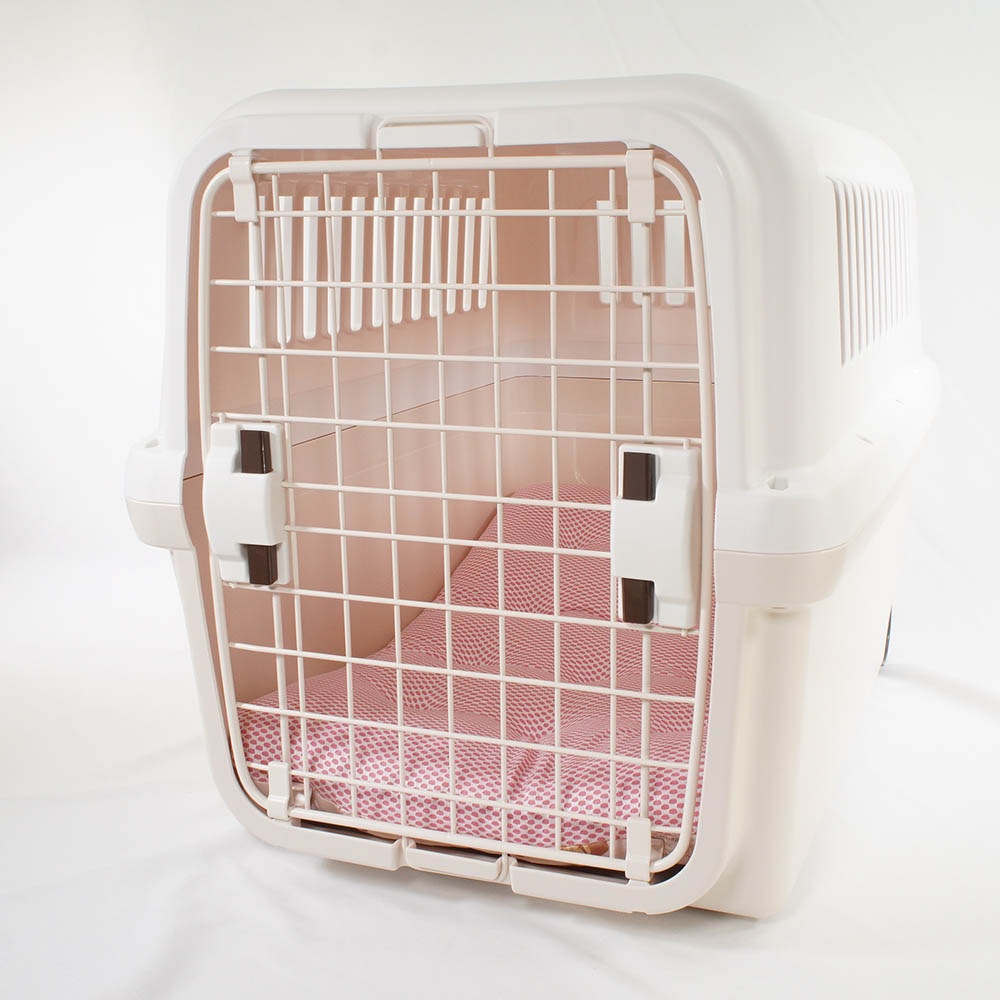 夏用縁無しクッションベッド iCOLD 接触冷感 マカロンピンク Ｌサイズ