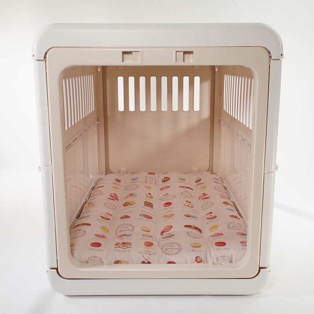 夏用縁無しクッションベッド iCOLD 接触冷感 マカロンピンク Ｌサイズ