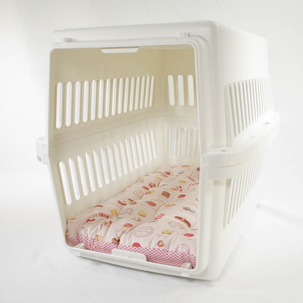 夏用縁無しクッションベッド iCOLD 接触冷感 マカロンピンク Ｌサイズ