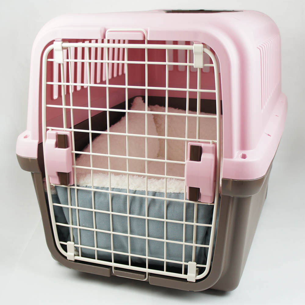 ペットが喜ぶ キャリークッションベッド/クレートクッション 10オンスデニムサックスファー Ｌサイズ