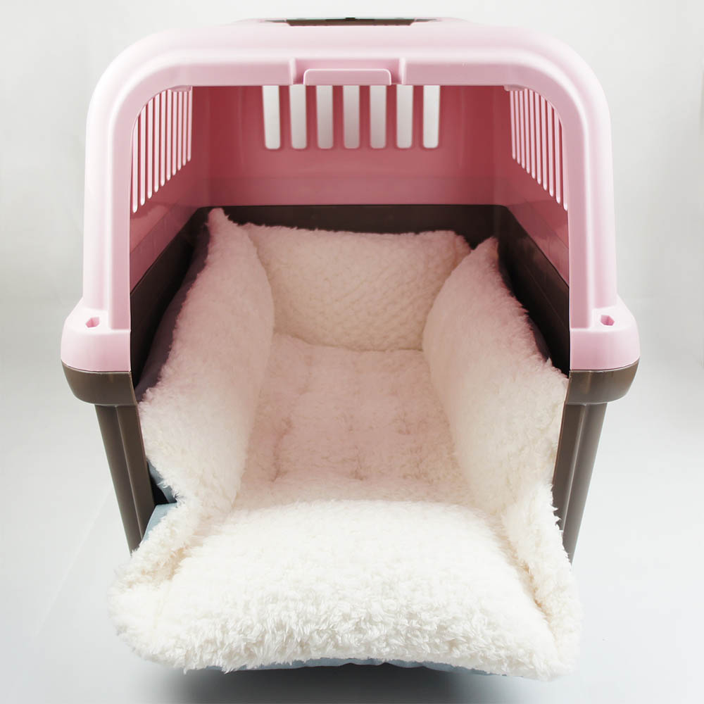 ペットが喜ぶ キャリークッションベッド/クレートクッション 10オンスデニムサックスファー Ｌサイズ