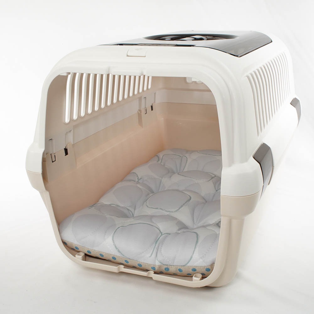 【500円OFF】DOME3レギュラー用クッションセット 夏用ぷくぷく あごのせクッション＋夏用縁無しクッションベッド Mサイズ 接触冷感 マーベラスクール Abuku グレー