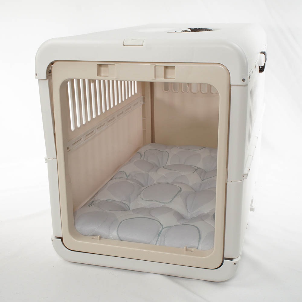 【500円OFF】DOME3レギュラー用クッションセット 夏用ぷくぷく あごのせクッション＋夏用縁無しクッションベッド Mサイズ 接触冷感 マーベラスクール Abuku グレー
