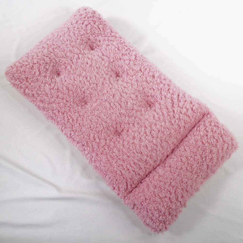 あごのせ縁無しクッション/クレートクッション リバティプリント Betsy ピンクファー Mサイズ