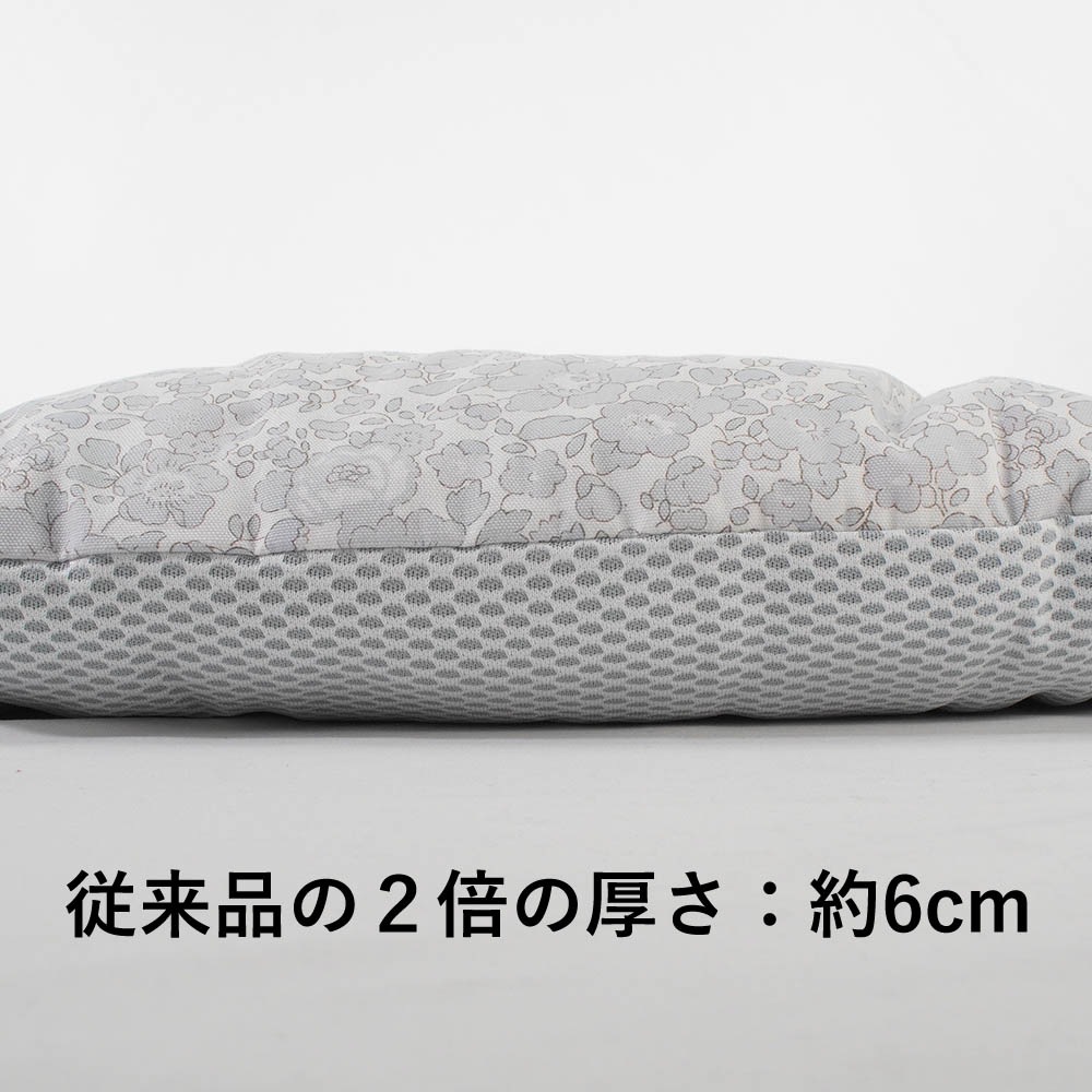 【500円OFF】DOME3レギュラー用クッションセット 夏用ぷくぷく あごのせクッション＋夏用縁無しクッションベッド Mサイズ 東洋紡iCOLD 接触冷感 リバティプリント Betsy グレー