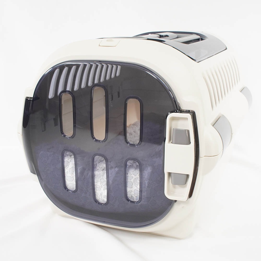 あごのせ縁無しクッション/クレートクッション リバティプリント Betsy グレーファー Sサイズ